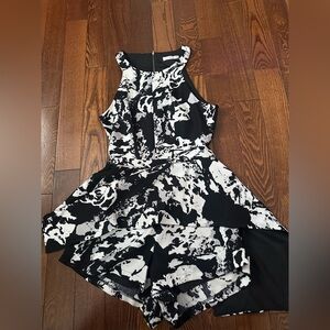 Black and White Sleeveless Jumpsuit